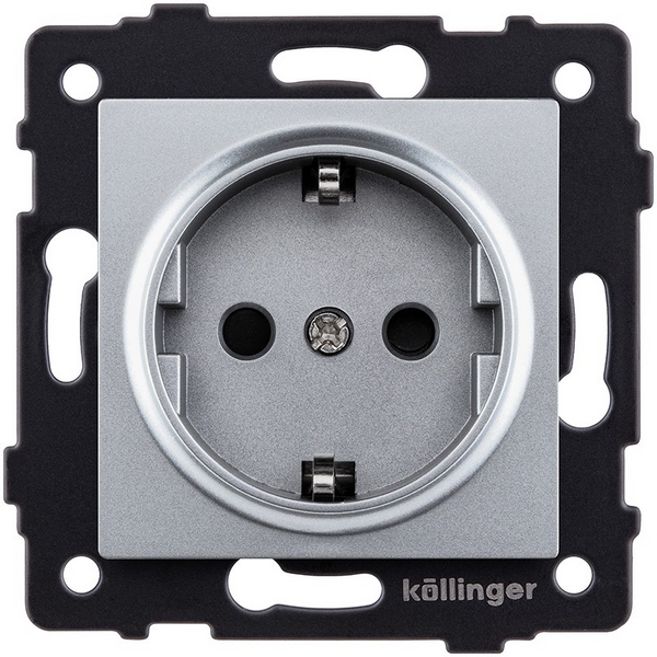 

Розетка штепсельная SCHUKO 16A/250 В серый Kollinger REA-002GY для Aspekt, Eleganz, Reflex, Aspekt REA-002GY