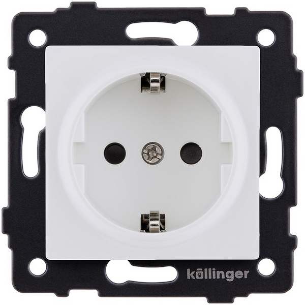 Изображение товара Розетка штепсельная SCHUKO 16A/250 В белый матовый Kollinger REA-002WM