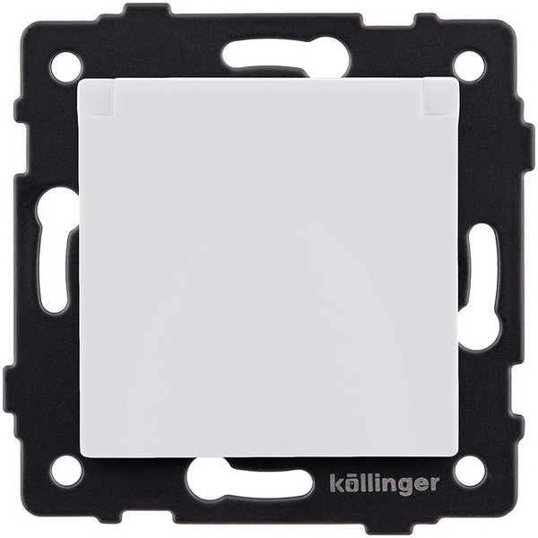 

Розетка штепсельная SCHUKO 16A/250 В с крышкой, белый матовый Kollinger REA-006WM для Aspekt, Eleganz, Reflex, Aspekt REA-006WM
