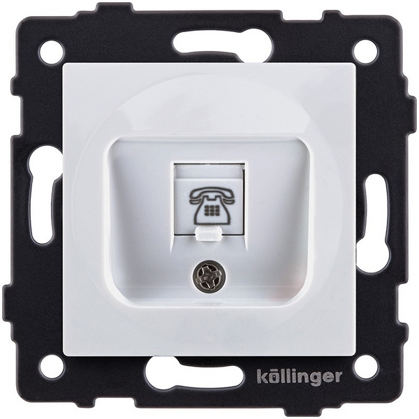 

Розетка телефонная RJ11 белый Kollinger REA-009WH для Aspekt, Eleganz, Reflex, Aspekt REA-009WH