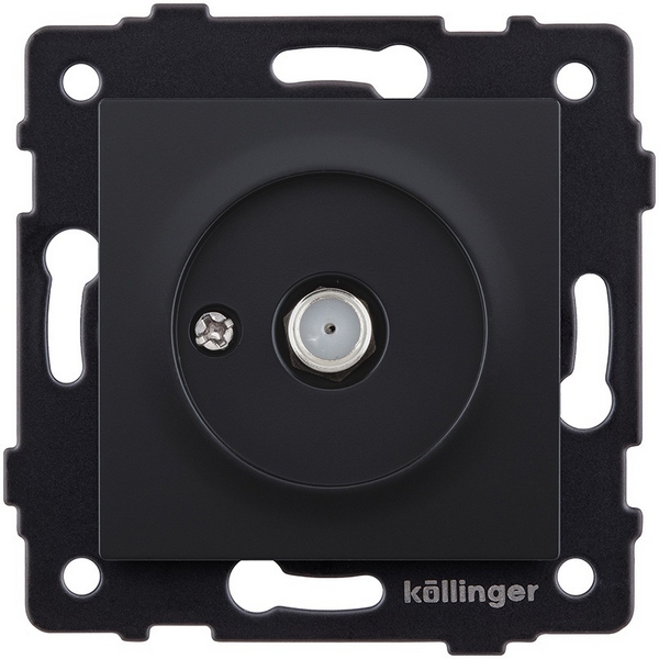 Изображение товара Розетка спутниковая Kollinger REA-020BM черный матовый для систем Aspekt, Eleganz, Reflex