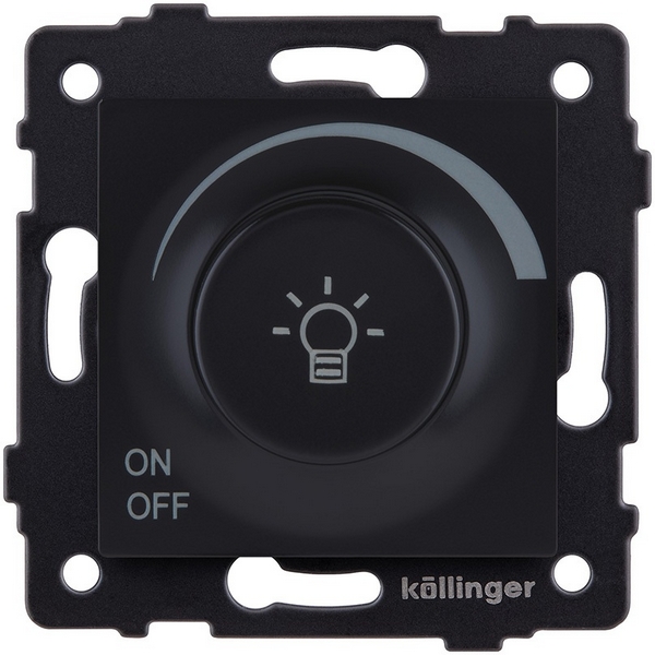 Изображение товара Светорегулятор универсальный 500W черный матовый Kollinger REA-027BM