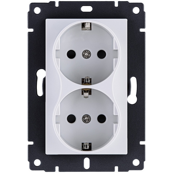 Изображение товара Штепсельная двойная розетка SCHUKO Kollinger REA-032WH IP20 белая