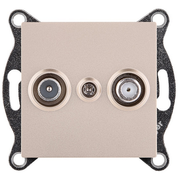 

Розетка двойная TV (мама) + спутниковая SAT золотой Kollinger REA-035GD для Aspekt, Eleganz, Reflex, Золото, Aspekt REA-035GD