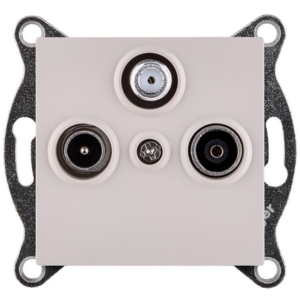 Изображение товара Тройная ТВ-розетка Kollinger REA-036CM кашемировый матовый для систем Aspekt Eleganz Reflex