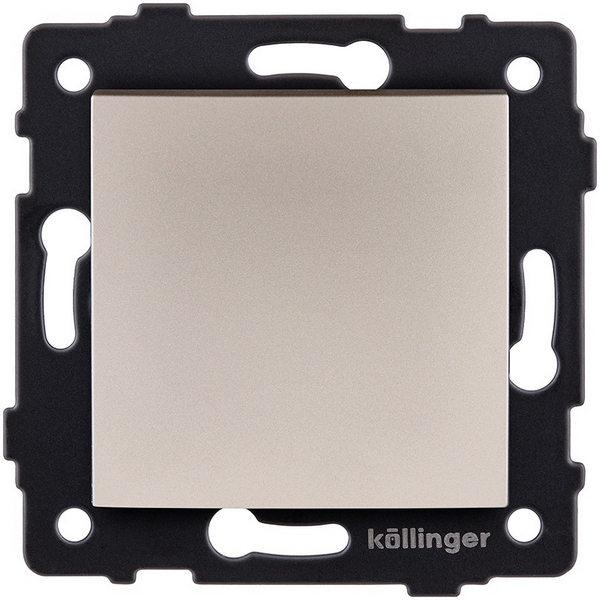 

Выключатель 1-клавишный 10А/250В изогнутый, золотой Kollinger REA-R-001GD для Aspekt, Eleganz, Reflex, Золото, Aspekt REA-R-001GD