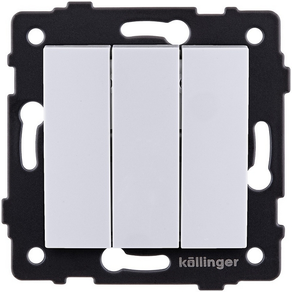 

Выключатель 3-клавишный 10А/250В изогнутый, белый Kollinger REA-R-012WH для Aspekt, Eleganz, Reflex, Aspekt REA-R-012WH