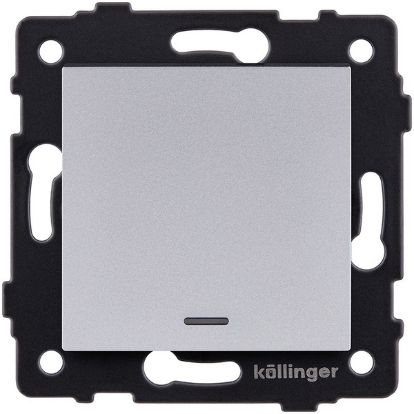 

Выключатель 1-клавишный 10А/250В с LED подсветкой, серый Kollinger REA-S-002GY для Aspekt, Eleganz, Reflex, Aspekt REA-S-002GY