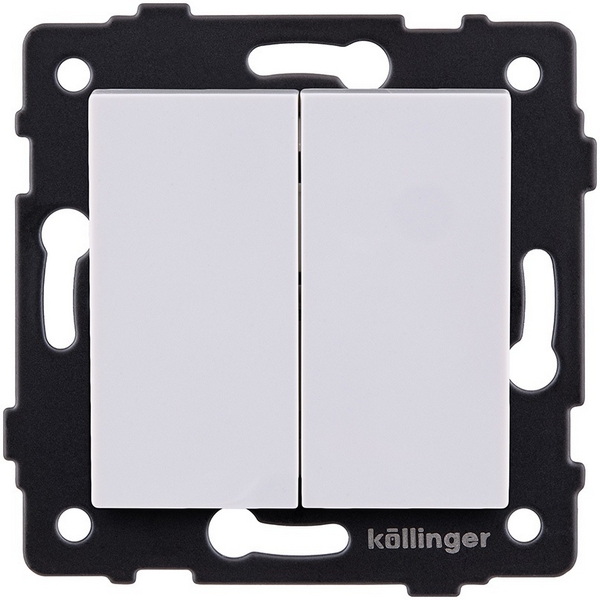 

Выключатель 2-клавишный 10А/250В белый Kollinger REA-S-007WH для Aspekt, Eleganz, Reflex, Aspekt REA-S-007WH