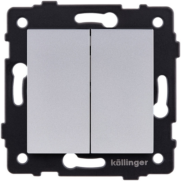 

Выключатель кнопочный 2-клавишный 10А/250В серый Kollinger REA-S-011GY для Aspekt, Eleganz, Reflex, Aspekt REA-S-011GY