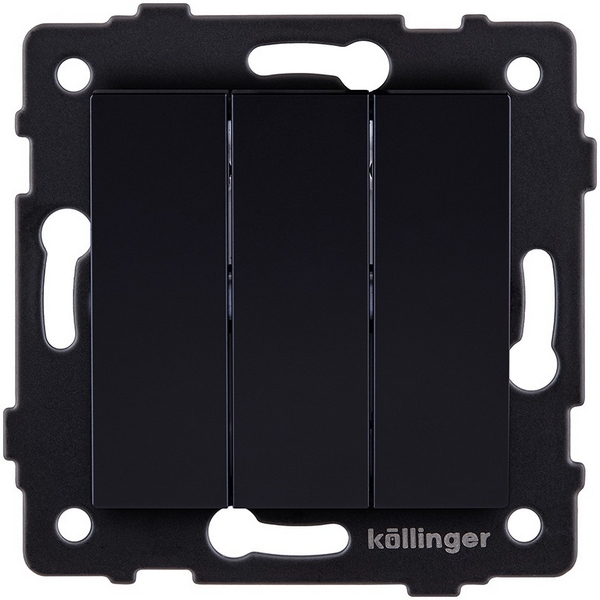 

Выключатель 3-клавишный 10А/250В черный Kollinger REA-S-012BK для Aspekt, Eleganz, Reflex, Aspekt REA-S-012BK