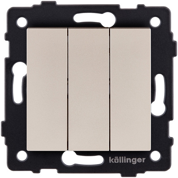 

Выключатель 3-клавишный 10А/250В золотой Kollinger REA-S-012GD для Aspekt, Eleganz, Reflex, Золото, Aspekt REA-S-012GD