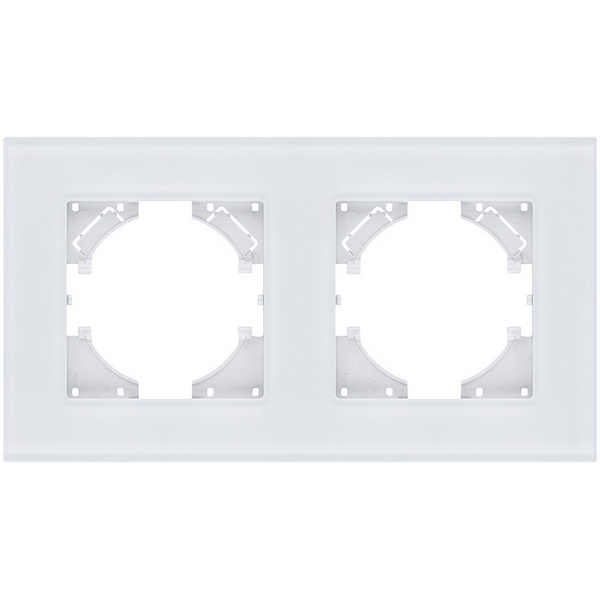 

Рамка 2-постовая стекло белый Kollinger Reflex MG RM2WH, Reflex MG RM2WH