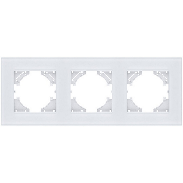 

Рамка 3-постовая стекло белый Kollinger Reflex MG RM3WH, Reflex MG RM3WH