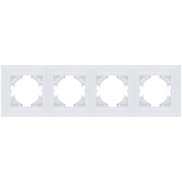 

Рамка 4-постовая стекло белый Kollinger Reflex MG RM4WH, Reflex MG RM4WH