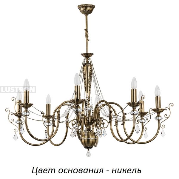 

Потолочная люстра Kutek Luca LUC-ZW-8(N), Никель, Luca LUC-ZW-8(N)