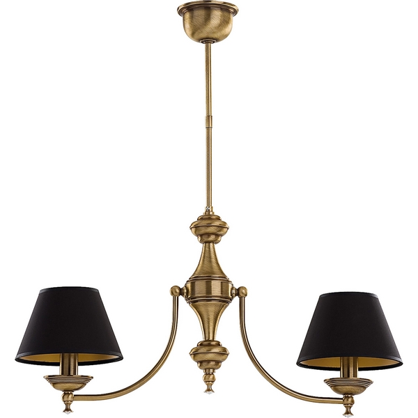 

Потолочная люстра на штанге Kutek San Marino Lampshade SAN-ZW-2(P/A)CR, Бронза, San Marino Abażur SAN-ZW-2(P/A)CR