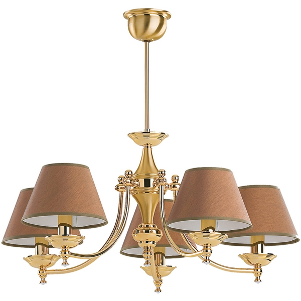 

Потолочная люстра на штанге Kutek San Marino Lampshade SAN-ZW-5(Z/A)CR, Золото, San Marino Abażur SAN-ZW-5(Z/A)CR