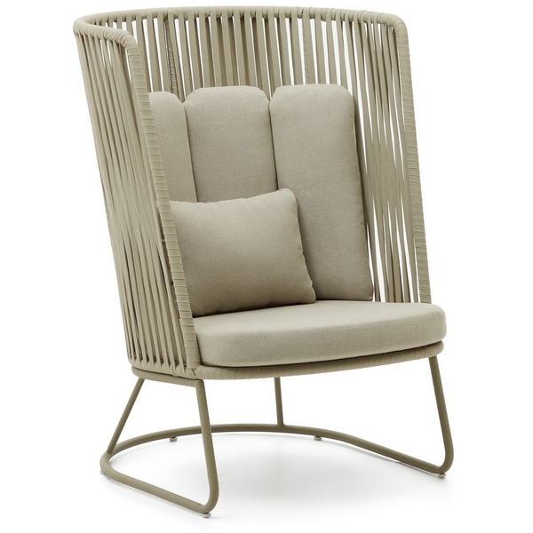 

Saconca Садовое кресло с высокой спинкой La Forma (ex Julia Grup) арт.182246, Бежевый, Saconca 182246