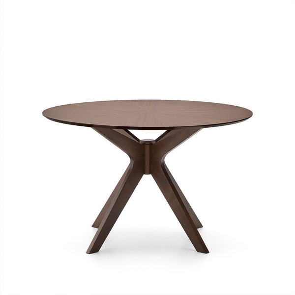 

стол Naanim из орехового шпона D 120 см La Forma (ex Julia Grup) 252477, Орех, Naanim 252477