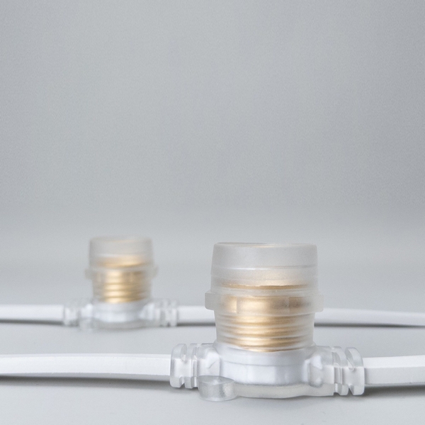 

Белт-Лайт 10м, Провод Белый Каучук, Шаг 100 см, 10 Прозрачных Патронов, IP65 Laitcom BL10m/10L-8-P, Белт-Лайт BL10m/10L-8-P