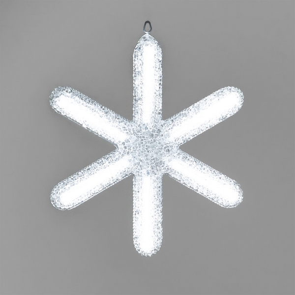 Изображение товара Светодиодная снежинка Московская 0,3м акрил IP65 белая для улицы и интерьера Изображение товара Светодиодная снежинка Московская 0,3м акрил IP65 белая для улицы и интерьера