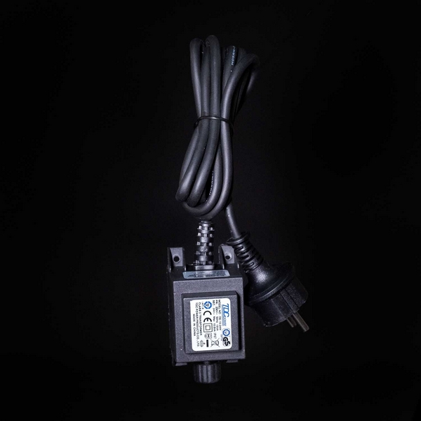 

Трансформатор 9,6W для Силиконовых Нитей 24В, до LED, Провод Черный Каучук, IP65 Laitcom Cиликона 24В EA10-200L, для Cиликона 24В EA10-200L