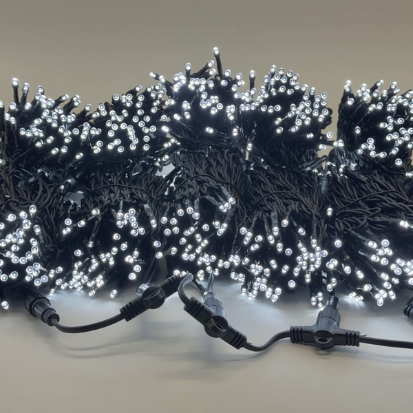 

Комплект 5 белых нитей по 20м, 1000 LED, провод черный каучук 2,3мм, IP54 Laitcom ECO1000-11-1W, Комплекты (Спайдеры) ECO1000-11-1W