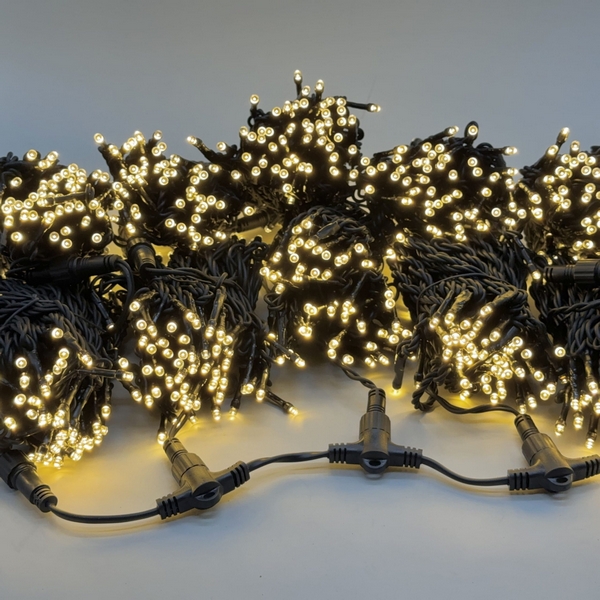 

Комплект 5 тепло-белых нитей по 20м, 1000 LED, провод черный каучук 2,3мм, IP54 Laitcom ECO1000-11-1WW, Комплекты (Спайдеры) ECO1000-11-1WW