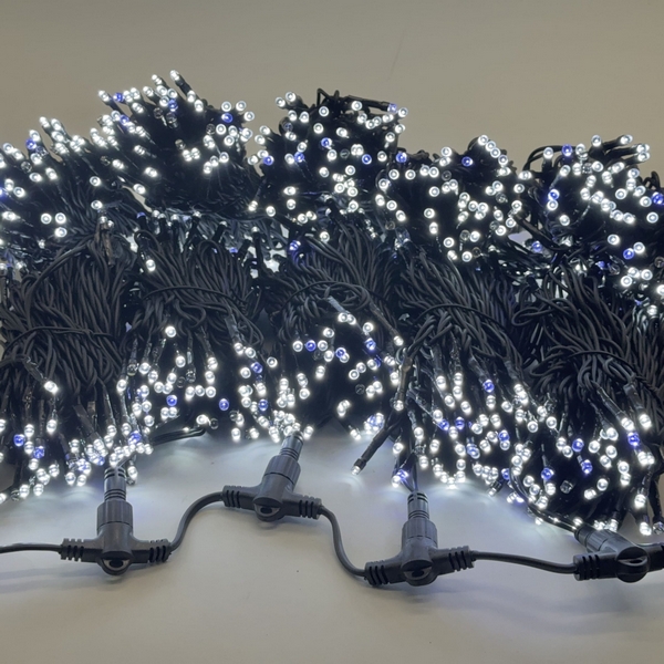 

Комплект 5 белых нитей по 20м с мерцанием белого диода, 1000 LED, провод черный каучук 2,3мм, IP54 Laitcom ECO1000BLW-11-1W, Комплекты (Спайдеры) ECO1000BLW-11-1W