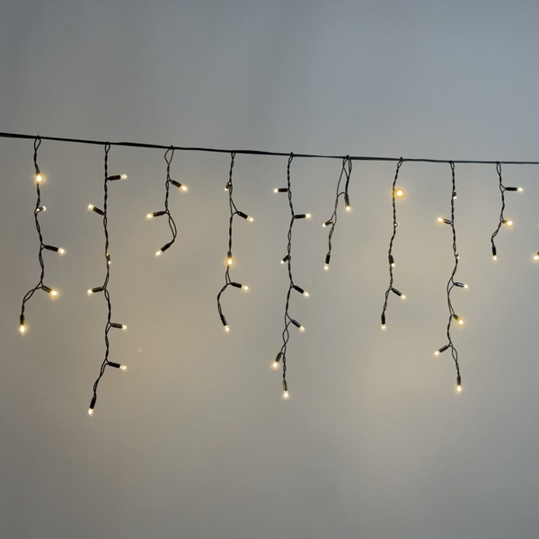 

Гирлянда Бахрома 3,1 x 0,5 м тепло-белая 220В, 120 LED, провод черный каучук 2,3мм, IP65 Laitcom ECO120-1-2WW, Бахрома ECO120-1-2WW