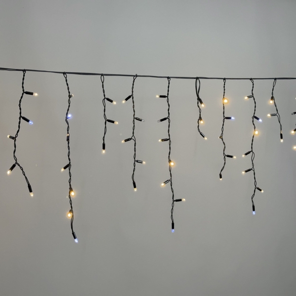 

Гирлянда Бахрома 3,1 x 0,5 м тепло-белая с мерцанием белого диода 220В, 120 LED, провод черный каучук 2,3мм, IP65 Laitcom ECO120BLW-1-2WW, Бахрома ECO120BLW-1-2WW