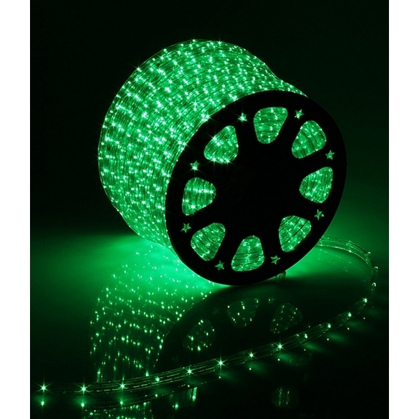 Светодиодный ?13 мм Зеленый 220В, LED/м, Свечение 360°, IP65, Бухта 100м Laitcom Дюралайт F3-H2-220V-G