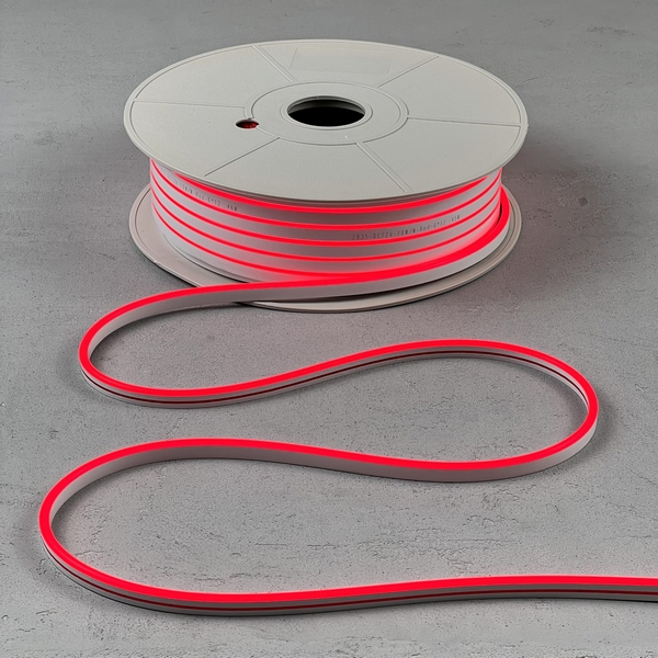 Изображение товара Односторонний гибкий неон 8х16мм красный 12В Laitcom FR-23513