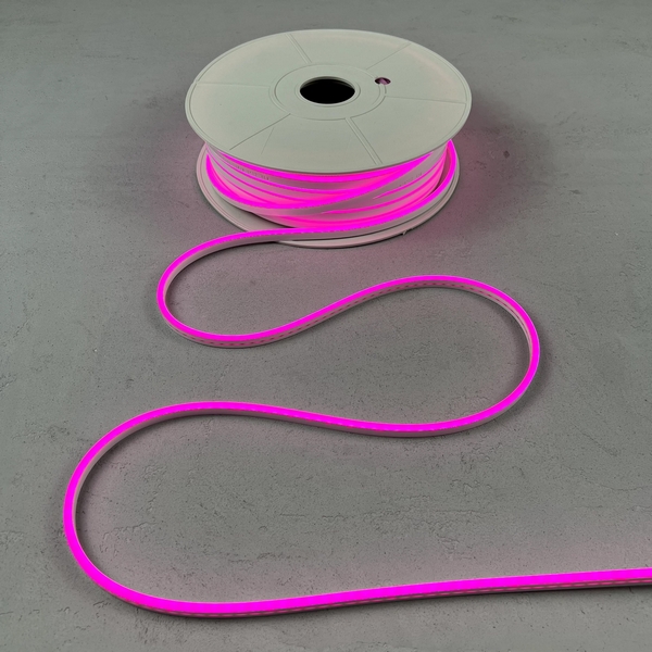Изображение товара Односторонний Гибкий Неон 6х12мм Розовый 12В, IP65 от Laitcom