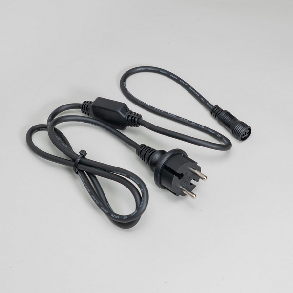 

Кабель питания 1,5м с выпрямителем для шариков 40мм 220В, провод черный каучук, IP65 Laitcom HB20-1-LLC, HB20-1-LLC