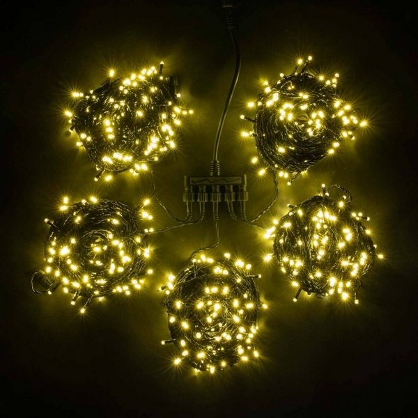 

Комплект Тепло-Белых Нитей по 20м с Мерцанием Белого Диода, LED, Провод Черный ПВХ, IP54 Laitcom На деревья KDD1000BLW-11-1WW, На деревья KDD1000BLW-11-1WW