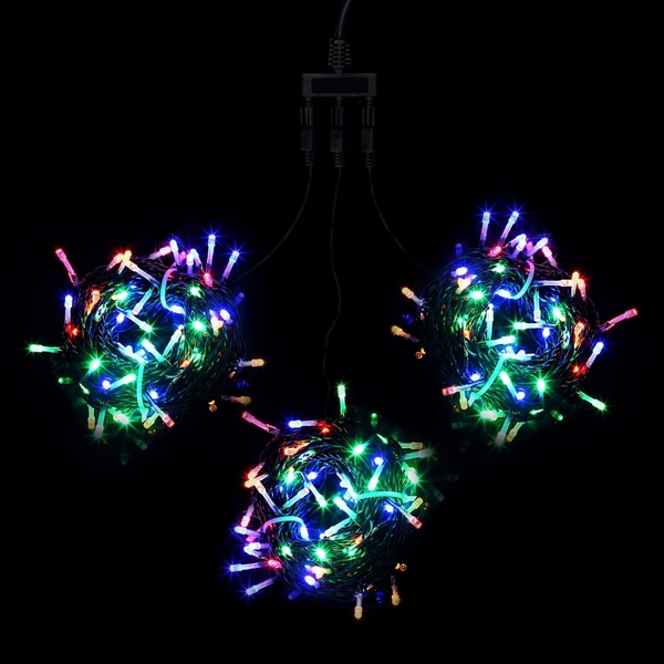 

Комплект 3 Разноцветных Нити по 20м, LED, Провод Черный ПВХ, IP54 Laitcom На деревья KDD600-11-1M, На деревья KDD600-11-1M