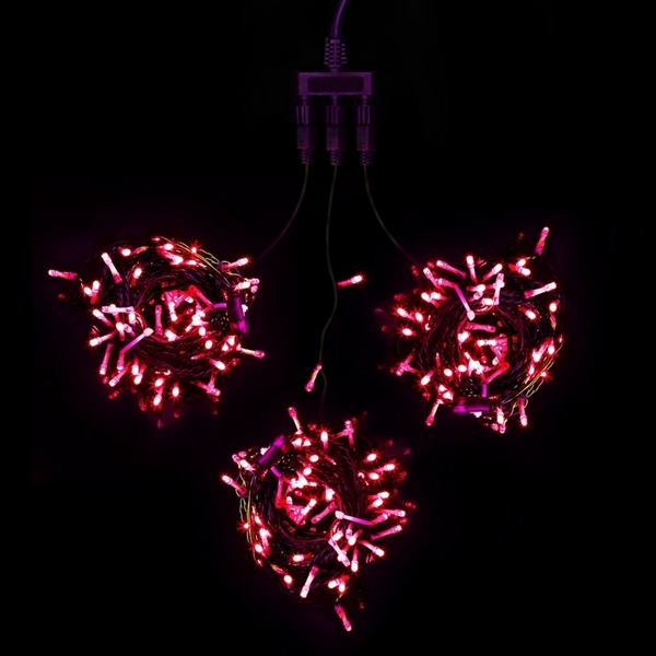 

Комплект 3 Красных Нити с Мерцанием Белого Диода по 20м, LED, Провод Черный ПВХ, IP54 Laitcom На деревья KDD600BLW-11-1R, На деревья KDD600BLW-11-1R