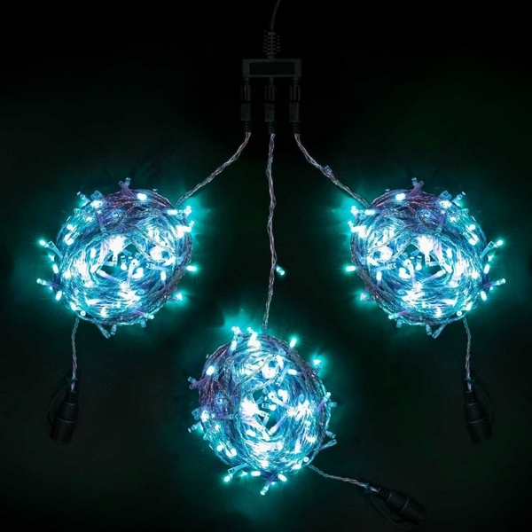 

Комплект 3 Нити по 20м Контроллером, LED, Провод Прозрачный Силикон, IP65 Laitcom На деревья KDD600C-10-1A, На деревья KDD600C-10-1A