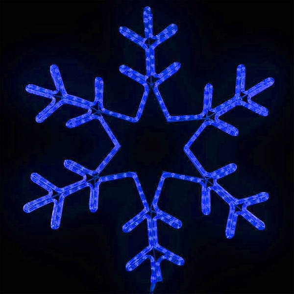 

Светодиодная снежинка "Путеводная Звезда" диаметр 0,8м, синяя, дюралайт на металлическом каркасе, IP65 Laitcom LC-13057, LC-13057