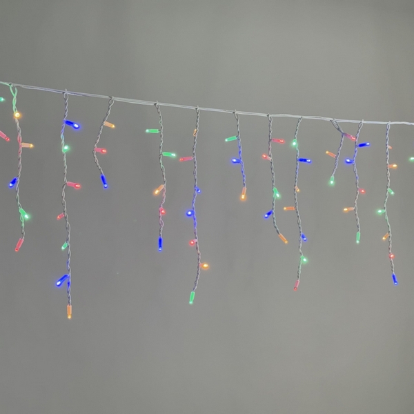 

Гирлянда Бахрома 3,1 x 0,5 м разноцветная 220В, 120 LED, провод белый каучук, IP65 Laitcom LL120-8-2M, Бахрома LL120-8-2M