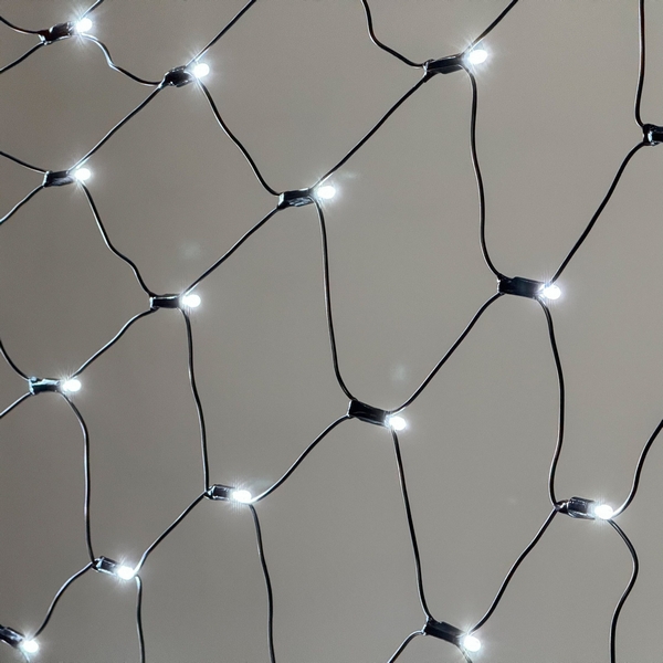 

Светодиодная сеть с колпачком 2 x 3 м белая 220В, 384 LED, провод черный ПВХ, IP65 Laitcom NTL384CAP-11-2W, Сети NTL384CAP-11-2W