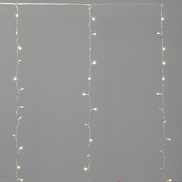 

Гирлянда Занавес Облегченный 5,5 x 3 м тепло-белый с мерцанием белого диода 220В, 360 LED, провод прозрачный ПВХ, IP54 Laitcom PCL360NOTBLW-10-2WW, Занавес PCL360NOTBLW-10-2WW