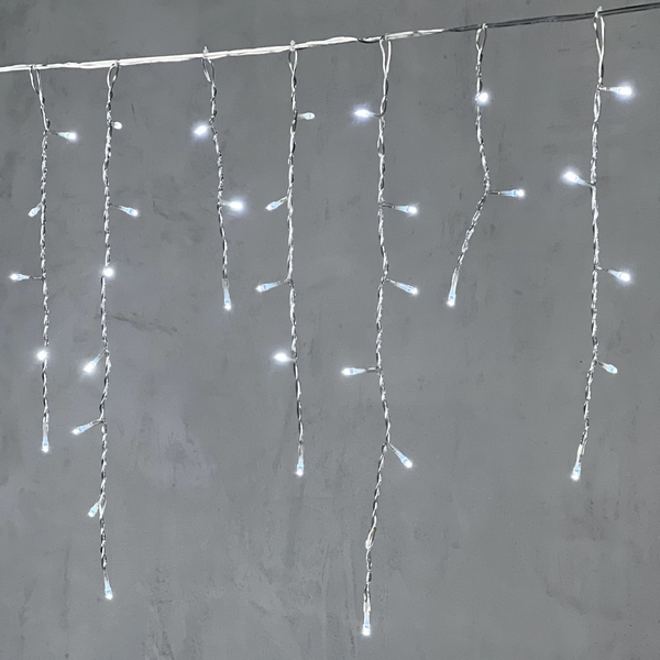 

Гирлянда Бахрома 3,1 x 0,5 м белая 24В, 150 LED, провод прозрачный ПВХ, IP54 Laitcom PIL150-10-1W, Бахрома PIL150-10-1W