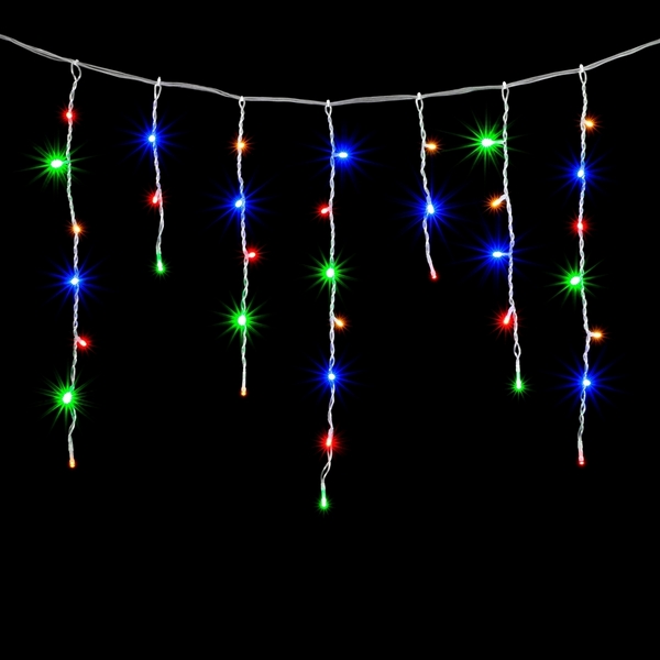 

Гирлянда Бахрома 3,1 x 0,5 м Разноцветная 220В, LED, Провод Прозрачный ПВХ, IP54 Laitcom PIL150-10-2M, Бахрома PIL150-10-2M