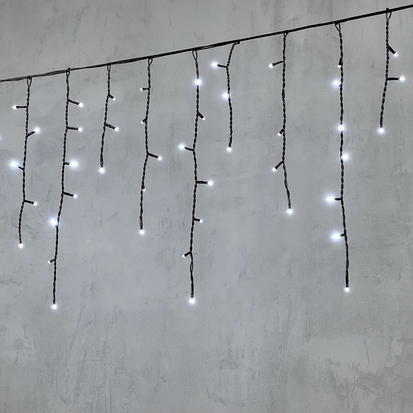 

Гирлянда Бахрома 3,1 x 0,5 м Белая 24В, 150 LED, провод черный ПВХ, IP54 Laitcom PIL150-11-1W, Бахрома PIL150-11-1W