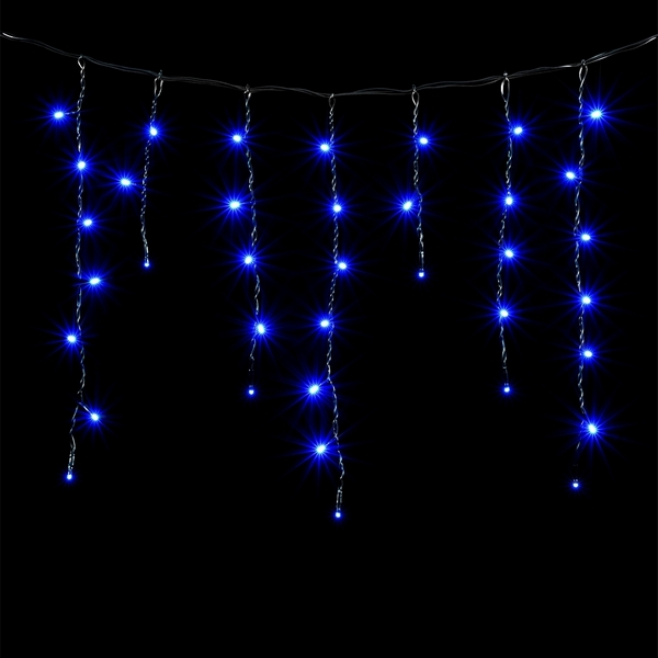 

Гирлянда Бахрома 4,9 x 0,5 м Синяя 220В, LED, Провод Черный ПВХ, IP54 Laitcom PIL240-11-2B, Бахрома PIL240-11-2B