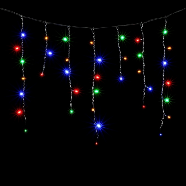 

Гирлянда Бахрома 4,9 x 0,5 м Разноцветная 220В, LED, Провод Черный ПВХ, IP54 Laitcom PIL240-11-2M, Бахрома PIL240-11-2M