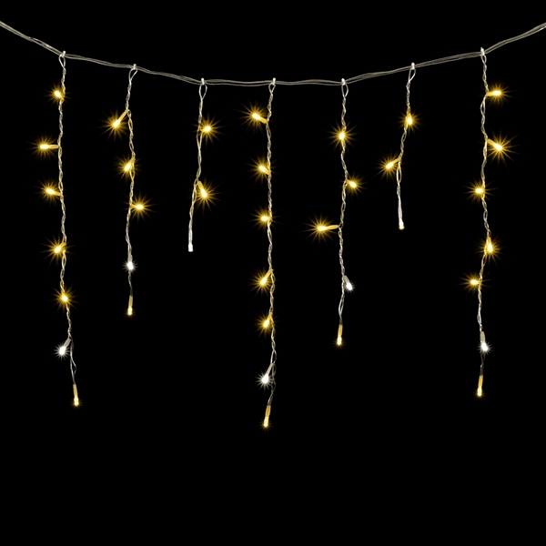 

Гирлянда Бахрома 4,9 x 0,5 м Тепло-Белая с Мерцанием Белого Диода 220В, LED, Провод Прозрачный ПВХ, IP54 Laitcom PIL240BLW-10-2WW, Бахрома PIL240BLW-10-2WW